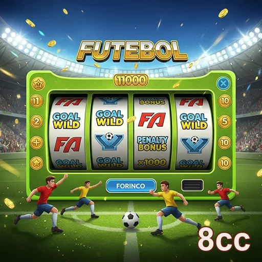 Imagem do jogo de slots de futebol disponível no site 8cc.