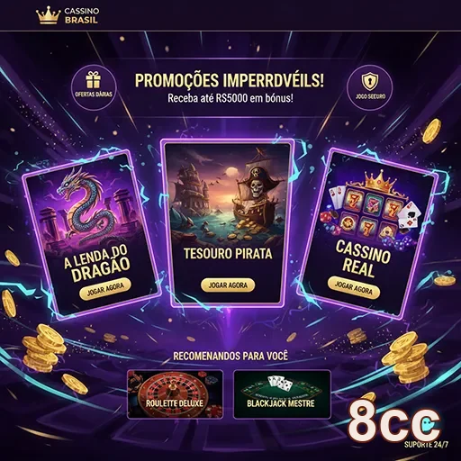 Promoções de jogos de cassino no site 8cc, trazendo diversão e chances de ganhar.